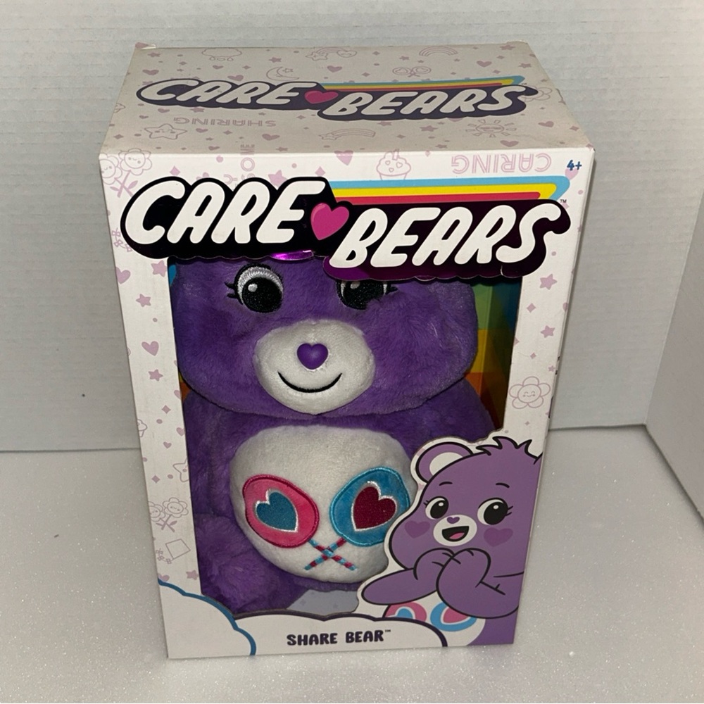 New 2020 Care Bears 14" Share Bear Plush Collectible Soft / Lovable / Huggable